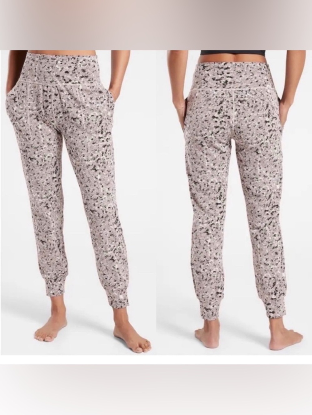 Athleta Salutation Textured Jogger Meadow Decadent Chocolate 1X